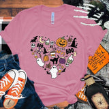 Halloween Boo Pumpkin Love T-Shirt Men Women