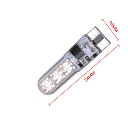 Excellent pies T10 width lamp silica gel 5050-6SMD car LED colorful RGB lights flashing license plate lamp