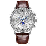 Stylish And Versatile Automatic Mechanical Leather Watch