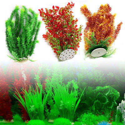 Aquarium fish tank ornament simulation plant