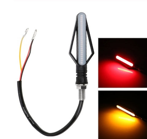 Fire arrow motorcycle turn signal running water brake light