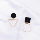 Korean bow tassel earrings asymmetric pearl flower earrings