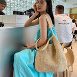 Straw Bag Women's Seaside Vacation Beach Shoulder Bag