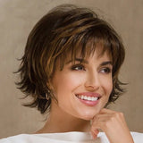 Women's Fashion Realistic High-temperature Fiber Micro-volume Short Hair Wig