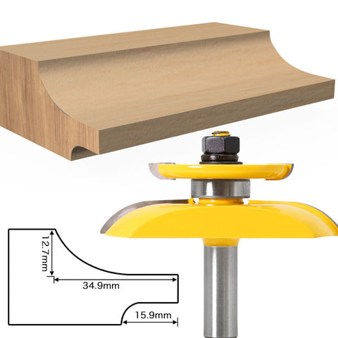 1/2 handle 12mm handle cabinet door double side R line chamfering knife