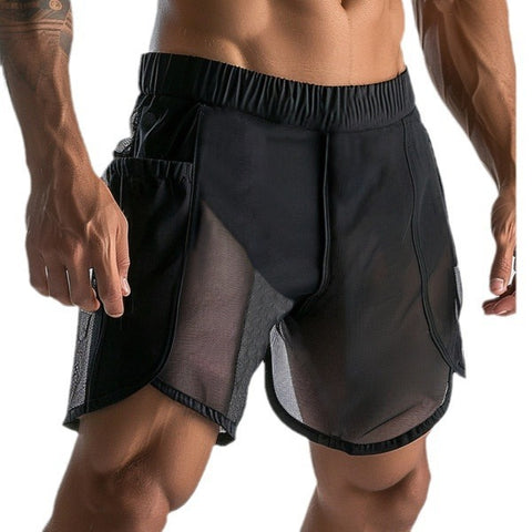 Men's Workout Sexy See-through Mesh Shorts