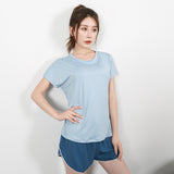 Yoga Clothes SpringSummer New Sports Short Sleeve T-shirt