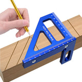 Aluminum Alloy Ruler Woodworking Angle Lineation Ruler