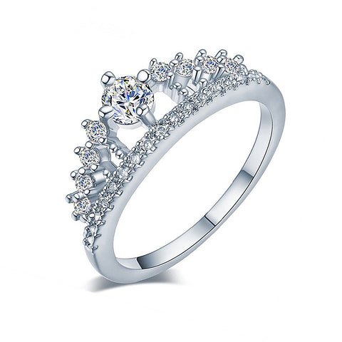 Micro-set crown ring