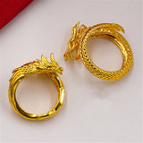 Dragon and phoenix lovers ring