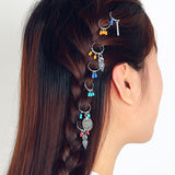 Simple Headdress Leaf Coin Pendant Hairpin