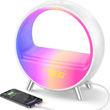 Atmosphere Lamp Bluetooth Speaker Smart Alarm Clock Night Light WiFi Wake Up Light Sunrise Sunset Lamp