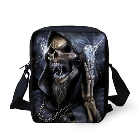 European and American Skull Children's Messenger Bag