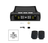 Tire Pressure Monitoring System Automotive Universal Wireless Solar Tire Pressure Monitor External Tire Pressure Detector