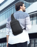 Men's Chest Multi Functional Waterproof Oxford Fabric Crossbody Bag