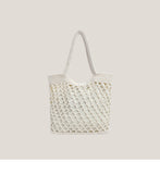 Fishnet Straw Bag Female Woven Tote