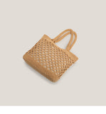 Fishnet Straw Bag Female Woven Tote