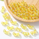 Acrylic Transparent Perforated Bow Beads Diy Ornament Accessories