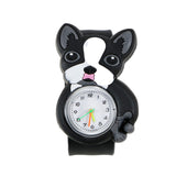 Cartoon Animal Kindergarten Pupils Children's Toy Watch Quartz Silicone Snap Ring Pointer Snap Watch