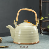 Ceramic Teapot With Strainer Large Handle Pot Single Pot Household