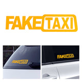 Fake Taxi Drifting Sign Funny Car Sticker