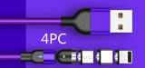 Rotating magnetic data cable