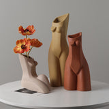 Female Body Geometry Vase Decoration