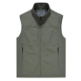 Casual Breathable Outdoor Photography Fishing Sport Cardigan Stand Collar Men's Vest