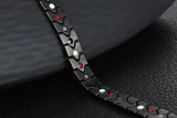 Heart-shaped magnet titanium steel bracelet