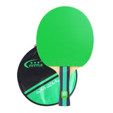 Colorful Pure Wood Single Racket Cover Professional High Elastic Long Handle Horizontal