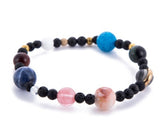 Universe Galaxy Eight Planets Solar System Guardian Star Natural Stone Beads Bracelet