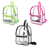 Transparent waterproof PVC children's backpack schoolbag