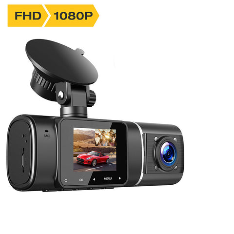 High-definition Night Vision Dual-lens Driving Recorder 1.5-inch Screen Wide-angle Shooting