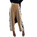 Summer Street Hipster Women's Printed Harem Pants Mid-waist Casual Pants