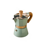 Octagonal aluminum coffee maker