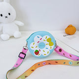 Silicone Children's Change Portable Crossbody Fruit Donut Shoulder Bag