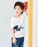 Summer Children's Wear Korean Fashion Children's Short Sleeve T-Shirt Cotton Kids Clothes Summer Boy Half Sleeve Top