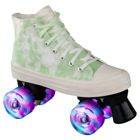 Camouflage Canvas Skates Double Row Four-wheeled Adult