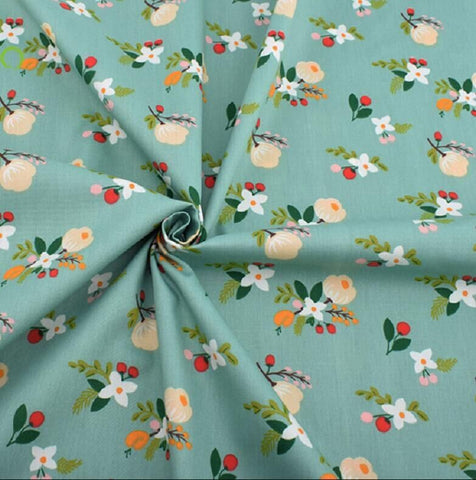 Cotton Twill Printed Cloth DIY Handmade Patchwork Floral Cloth Cotton Bedding Fabric