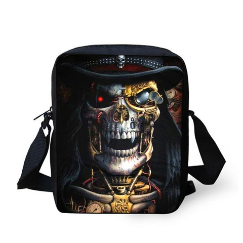 European and American Skull Children's Messenger Bag