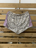 Women's Leopard Print Stitching Shorts