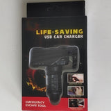 Car charger multi-function window breaker