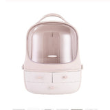 Multi-function dustproof cosmetic storage box portable mirror home portable makeup box desktop storage storage box