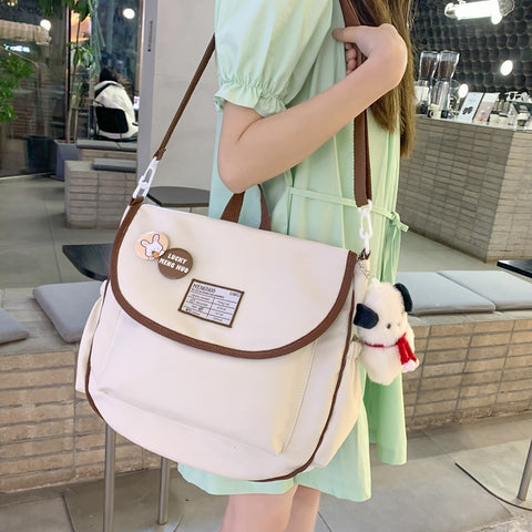 Ins Style Casual Messenger Bag For Women New Summer Versatile Multi-purpose Large Capacity Backpack