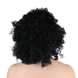 Black Median To Long Curly Wig European And American Festival Popular Men's Wig