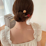 Women's Ball Metal Hairpin Simple Jewelry