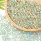 Acrylic Transparent Perforated Bow Beads Diy Ornament Accessories