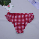 Sexy Plaid Bikini Red Green Plaid Bathing Suits