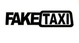 Fake Taxi Drifting Sign Funny Car Sticker