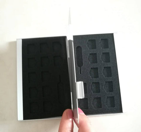 Aluminum Alloy NANO Card Storage Box SIM